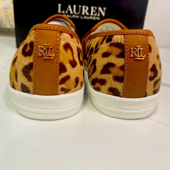 Lauren Ralph Lauren Leopard Print Slip-On Shoes - Picture 1 of 7